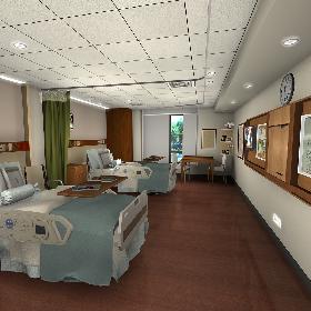 Hospital Room & Nurse Station